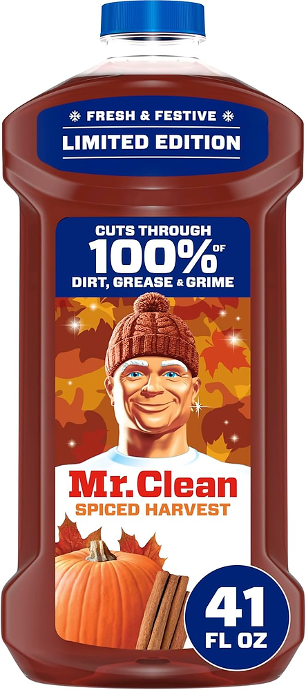 Mr. Clean All Purpose Cleaner, Cleaning Liquid, Spiced Harvest, 41oz