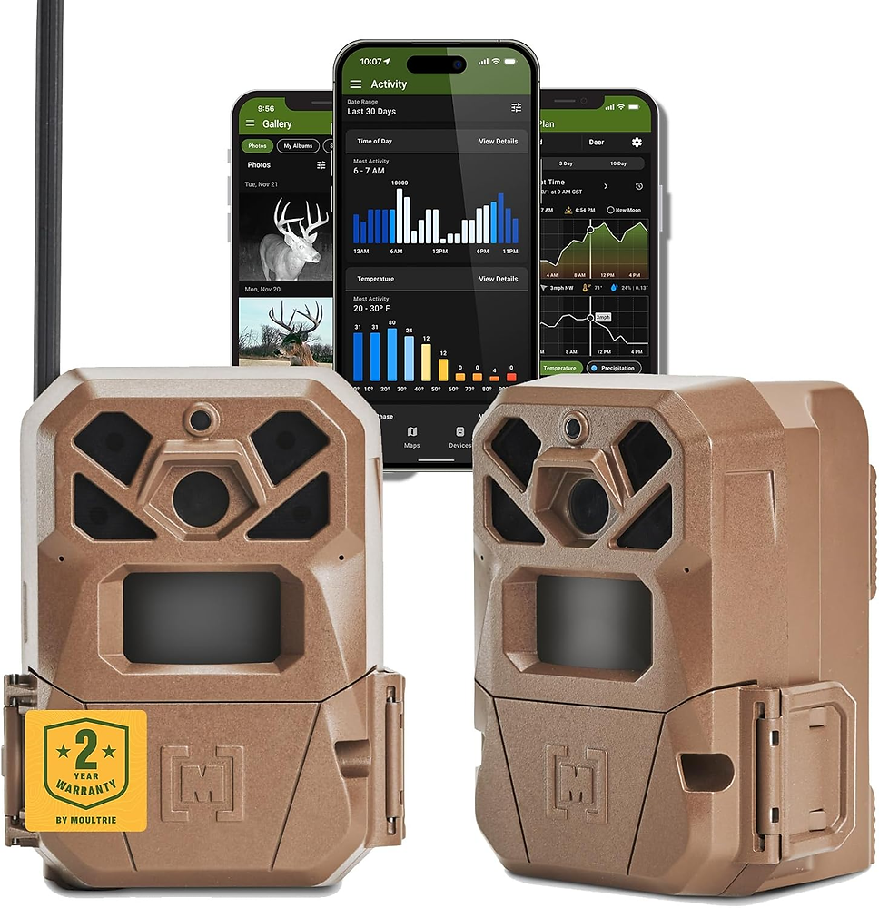 Moultrie Edge 2 Cellular Trail Camera – Auto Connect Nationwide 4G LTE – On Demand 36MP Photo – 1080P Video with HD Audio – 100 Ft Detection Range
