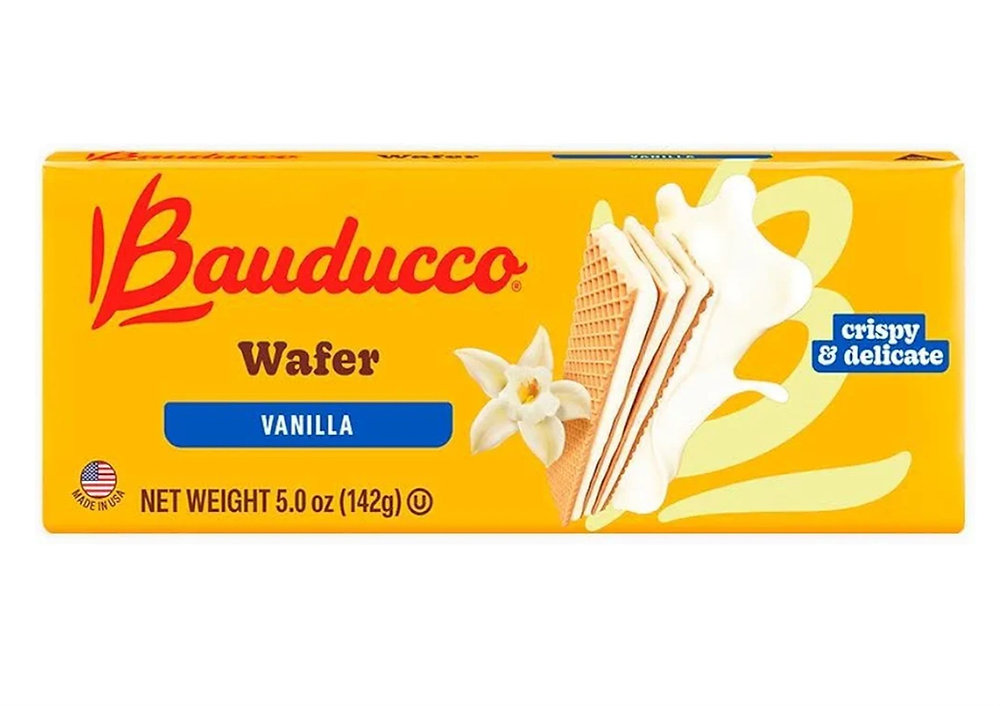 Bauducco Vanilla Wafers – Crispy Wafer Cookies With 3 Delicious, Indulgent, Decadent Layers of Vanilla Flavored Cream – Delicious Sweet Snack or Desert